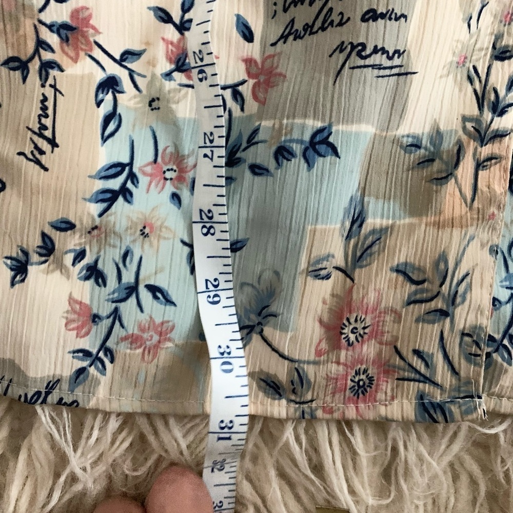 Notations | Vintage Button Down Short Sleeve Flor… - image 7